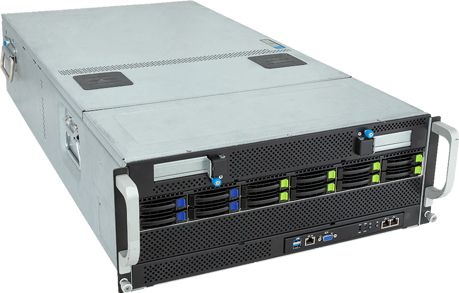 HPC/AI Server - AMD EPYC™ 9005/9004 - 4U DP 10 x PCIe Gen5 GPUs (with PCIe switches) - G493-ZB1-AAP1