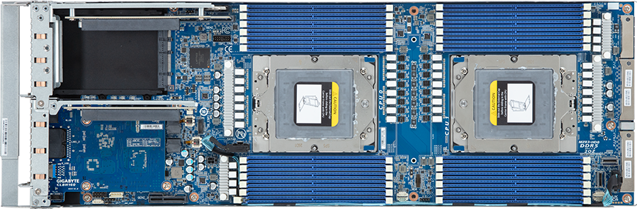 High Density Server - AMD EPYC™ 9004 - 2U 4-Node DP 8-Bay Gen4 NVMe/SATA/SAS 3000W - H273-Z81-AAW1