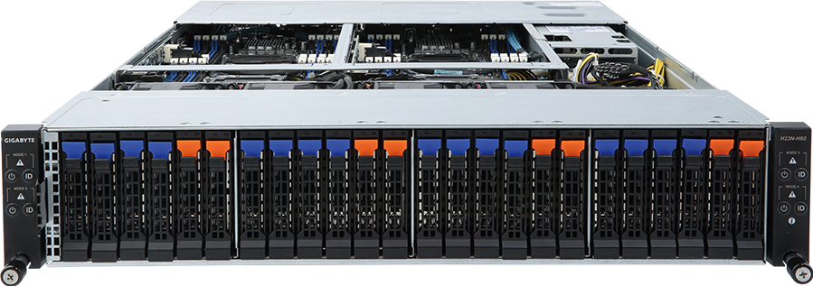 2U 4 Nodes High Density NVMe Rack Server - H23N-H60