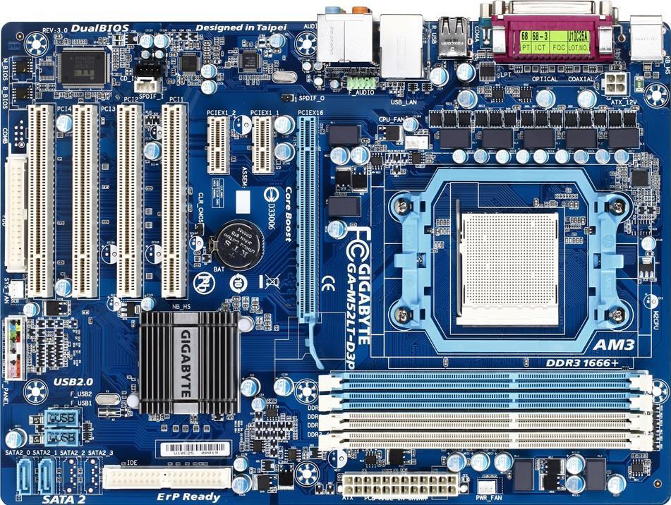 Tarjetas Madre - GA-M52LT-D3P