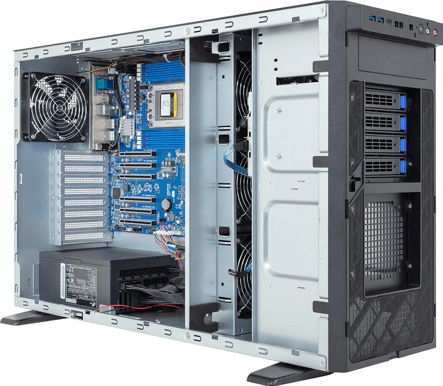 GPU Workstation - AMD Ryzen™ Threadripper™ PRO 9000/7000 WX - 2500 W PSU - W773-H5D-AAF1