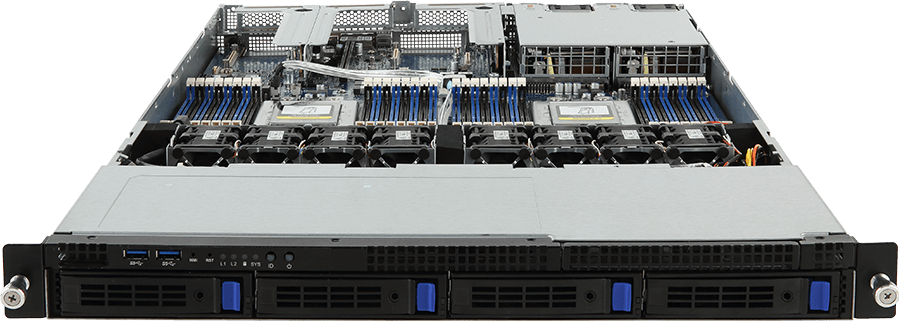 Rack Server - AMD EPYC™ 7003/7002 - 1U DP 4-Bay SATA/SAS - R181-Z90