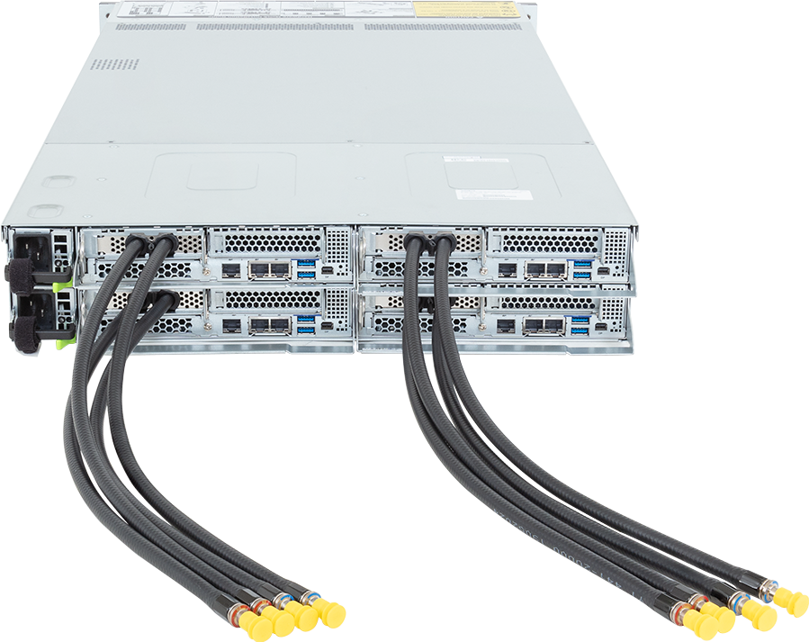 High Density Server - Intel® Xeon® 6 Processors - 2U 4-Node DP 24-Bay Gen5 NVMe/SATA/SAS-4 DLC - H274-S60-LAW1