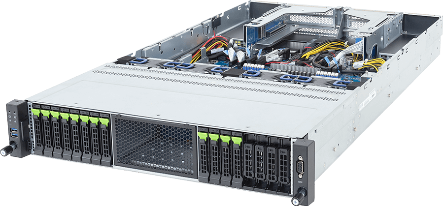 Rack Arm Server - AmpereOne® M - 2U UP 12-Bay Gen5 NVMe/SATA/SAS-4 - R2A3-T40-AAV1