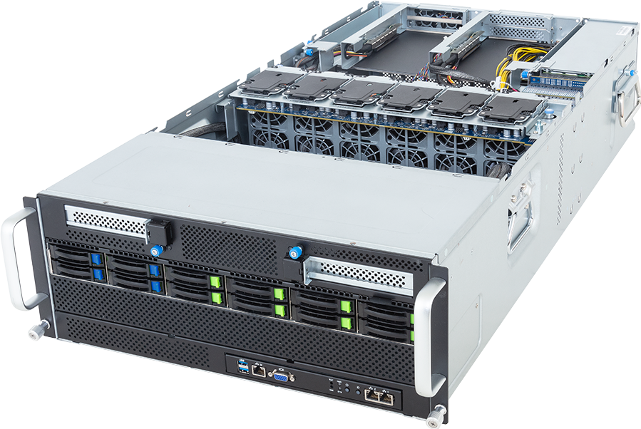 HPC/AI Server - AMD EPYC&trade; 9005/9004 - 4U DP 10 x PCIe Gen5 GPUs (with PCIe switches) - G494-ZB1-AAP2