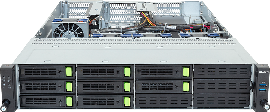 Rack Server - Intel® Xeon® 6 Processors R1S - 2U UP 4 x PCIe Gen5 GPUs - R264-SG2-AAS1