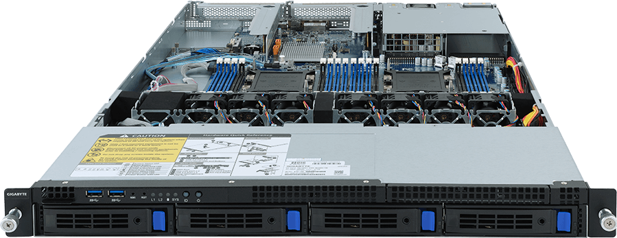 Rack Server - 2nd/1st Gen Intel® Xeon® Scalable - 1U UP 5-Bay SATA/SAS - R161-340