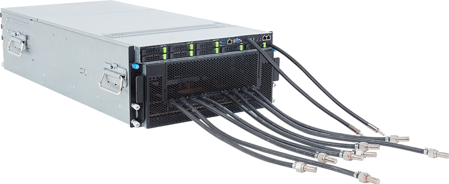 HPC/AI Server - 5th/4th Gen Intel® Xeon® - 5U DP AMD Instinct™ MI300X 8-GPU DLC - G593-SX1-LAX1