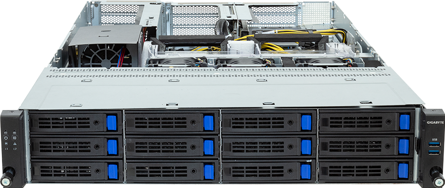 Rack Server - AMD EPYC™ 8004 - 2U UP 4 x PCIe Gen5 GPUs - R243-EG0-AAF1