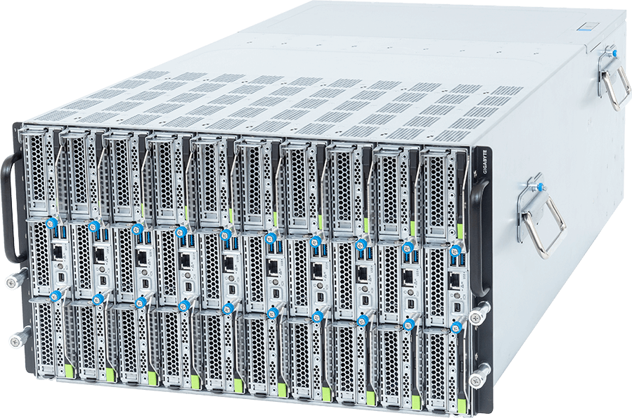 Blade Server - AMD EPYC™ 9005/9004 - 6U 10-Node DP 20-Bay E3.S Gen5 NVMe - B683-Z80-AAS1