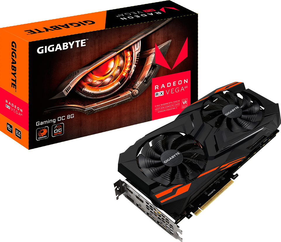 Graphics Card - Radeon™ RX VEGA 64 GAMING OC 8G