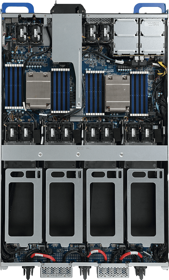 AMD EPYC™ server rack - 1U 4 x GPU Card Slots - T181-Z70