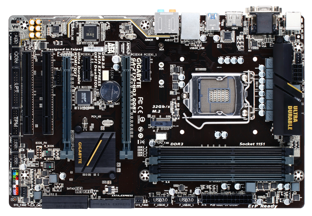 GIGABYTE マザーボード DDR3 4スロット GA-Z170-HD3 DDR3 (Rev. 1.0) - GIGABYTE Global