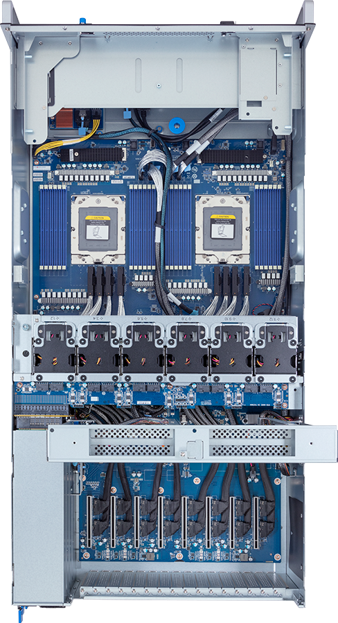 HPC/AI Server - AMD EPYC™ 9004 - 4U DP 8 x PCIe Gen5 GPUs - G493-ZB0-AAP1