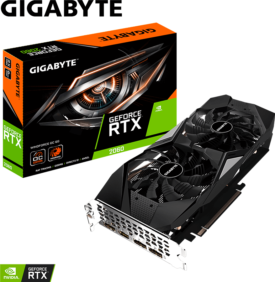 ま*ん様 GIGABYTE RTX 2060 WINDFORCE OC 6G 24741