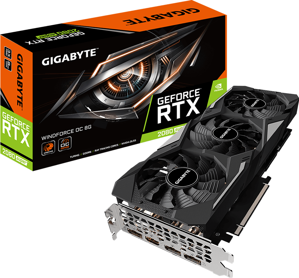顯示卡 - GeForce® RTX 2080 SUPER™ WINDFORCE OC 8G