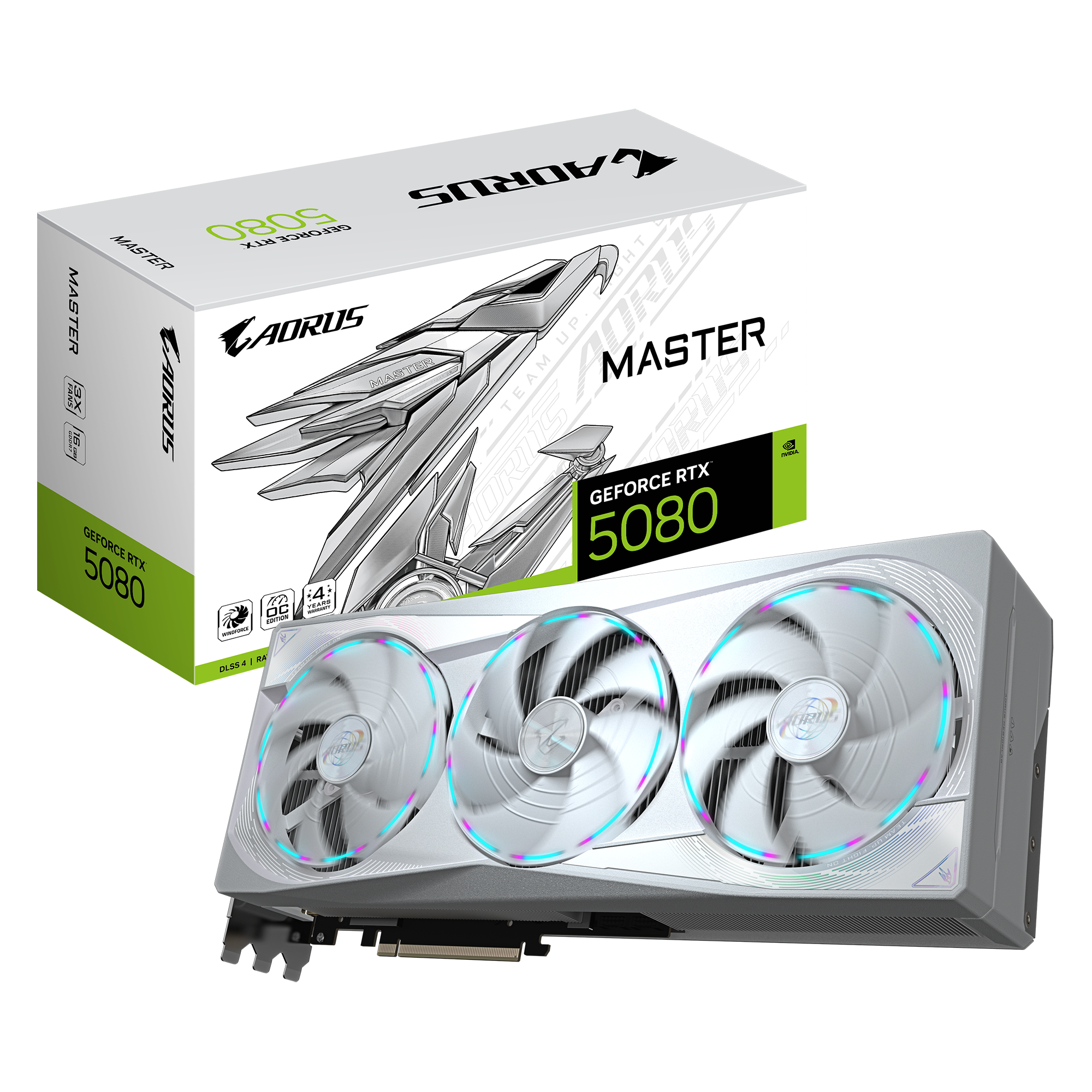 Tarjeta Grafica Gigabyte Aorus Master ICE NVIDIA GeForce RTX 5080 GDDR7 16GB