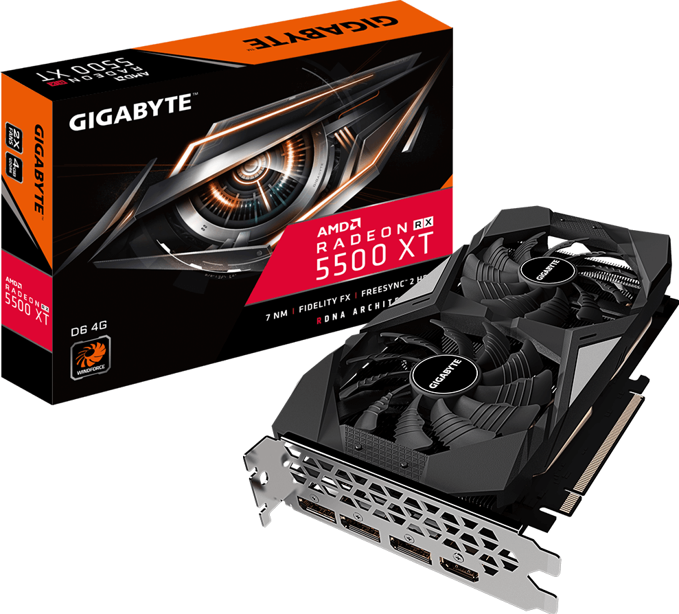 Графічні плати - Radeon™ RX 5500 XT D6 4G