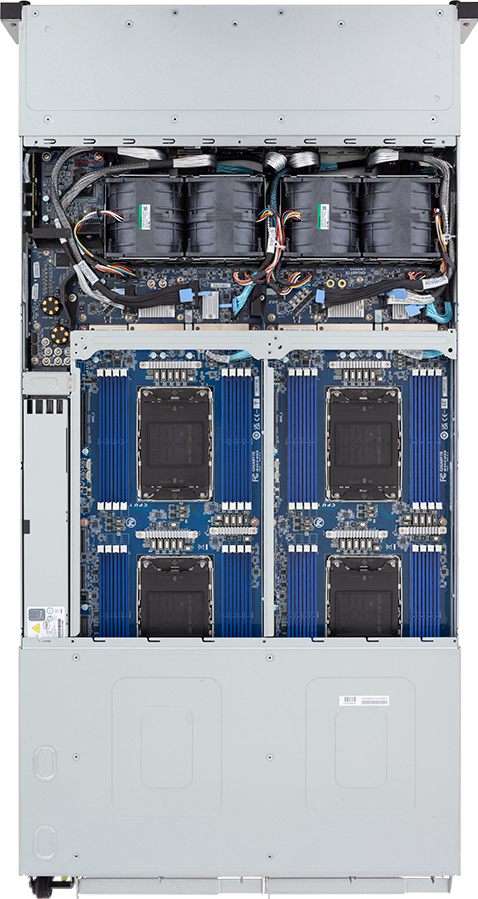 High Density Server - Intel® Xeon® 6 Processors - 2U 4-Node DP 24-Bay Gen5 NVMe/SATA/SAS-4 - H274-S60-AAW1