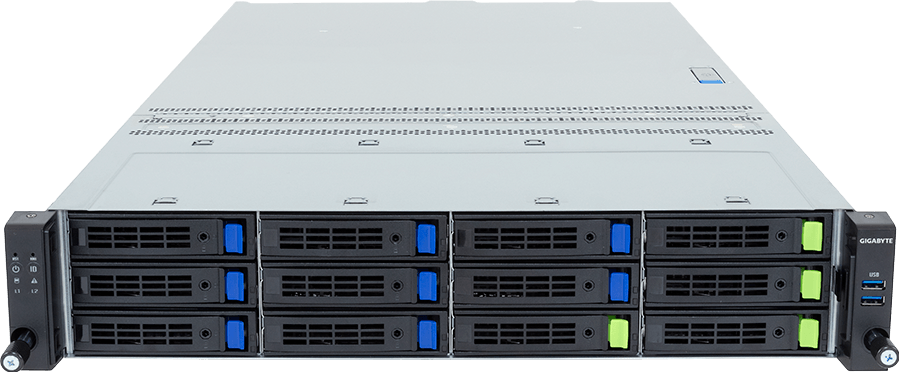Rack Server - AMD EPYC™ 9006 SP8 Server Processors - 2U UP 8-Bay Gen5 NVMe/SATA/SAS-4 - R265-Z30-AG1