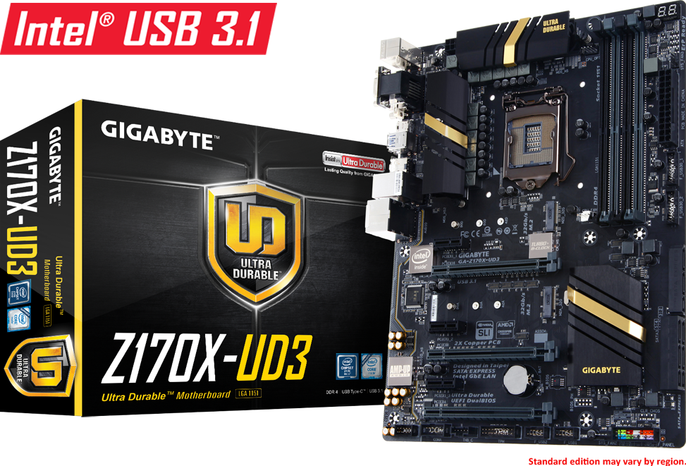 Tarjetas Madre - GA-Z170X-UD3