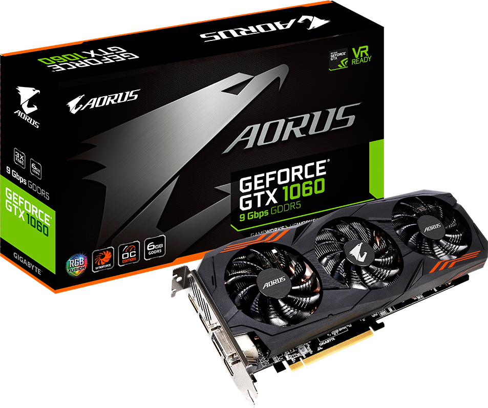 Graphics Card - AORUS GeForce® GTX 1060 6G 9Gbps