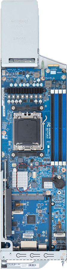 Blade Server - AMD EPYC™ 4005 & Ryzen™ 9000 - 3U 10-Node UP 20-Bay Gen5 NVMe/SATA - B343-C40-AAJ1