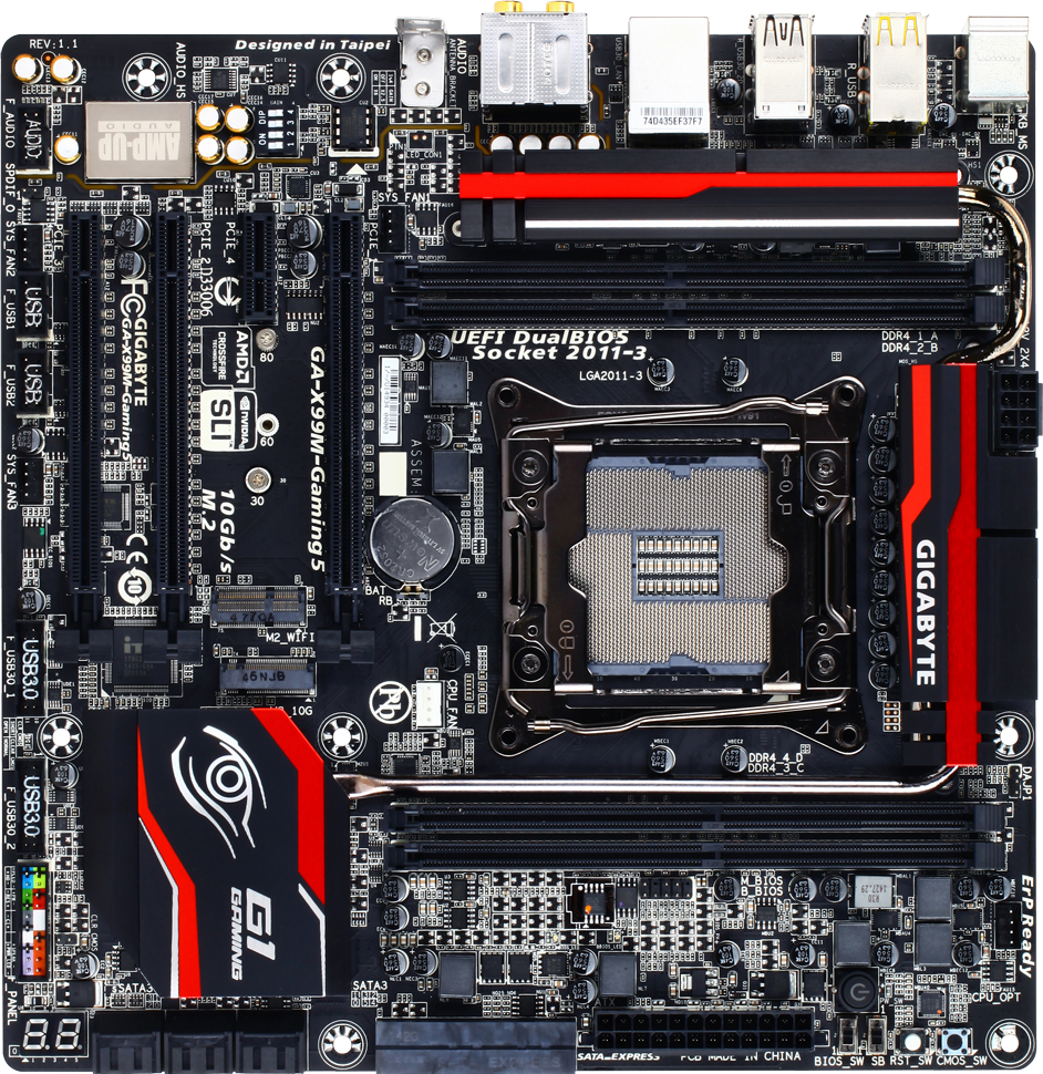 GIGABYTE X99M-GAMING 5 マザーボード CPU メモリ付き Gigabyte GA-X99M-Gaming 5 Review | PCMag