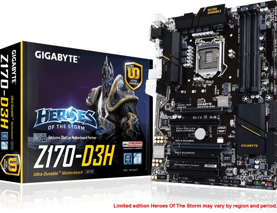GA-Z170-D3H (Rev. 1.0) - GIGABYTE Brazil