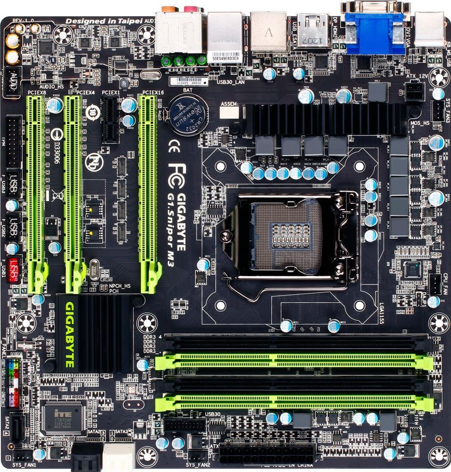 マザーボード G1.SNIPER M3 + Intel core i7 3770s G1.Sniper M3 (Rev. 1.0) - GIGABYTE Global