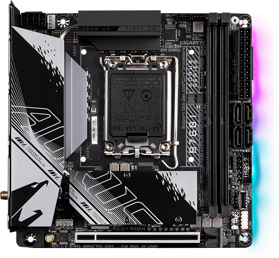 マザーボード B760I AORUS PRO DDR4 B760I AORUS PRO DDR4 (Rev. 1.x) - GIGABYTE Global