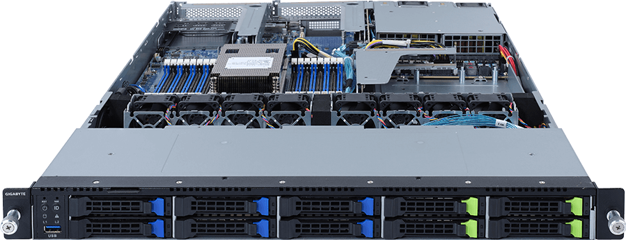 Rack Server - AMD EPYC™ 7003/7002 - 1U UP 10-Bay Gen4 NVMe/SATA/SAS - R162-ZA1