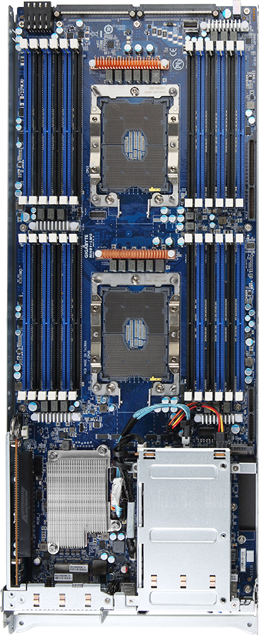 High Density Server - 2nd/1st Gen Intel® Xeon® Scalable - 2U 4-Node DP 8-Bay SATA/SAS - H281-PE0