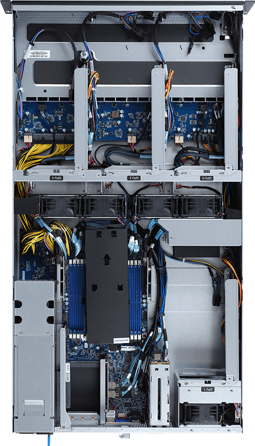 HPC/AI Server - AMD EPYC™ 7003/7002 - 2U UP 4 x PCIe Gen4 GPUs - G242-Z12