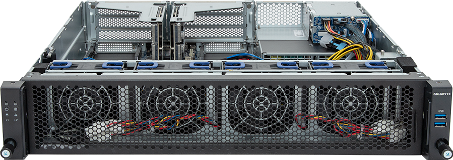 Edge Server - AMD EPYC™ 9004 - 2U UP 2 x PCIe Gen5 GPUs Titanium - E263-Z30-AAV1