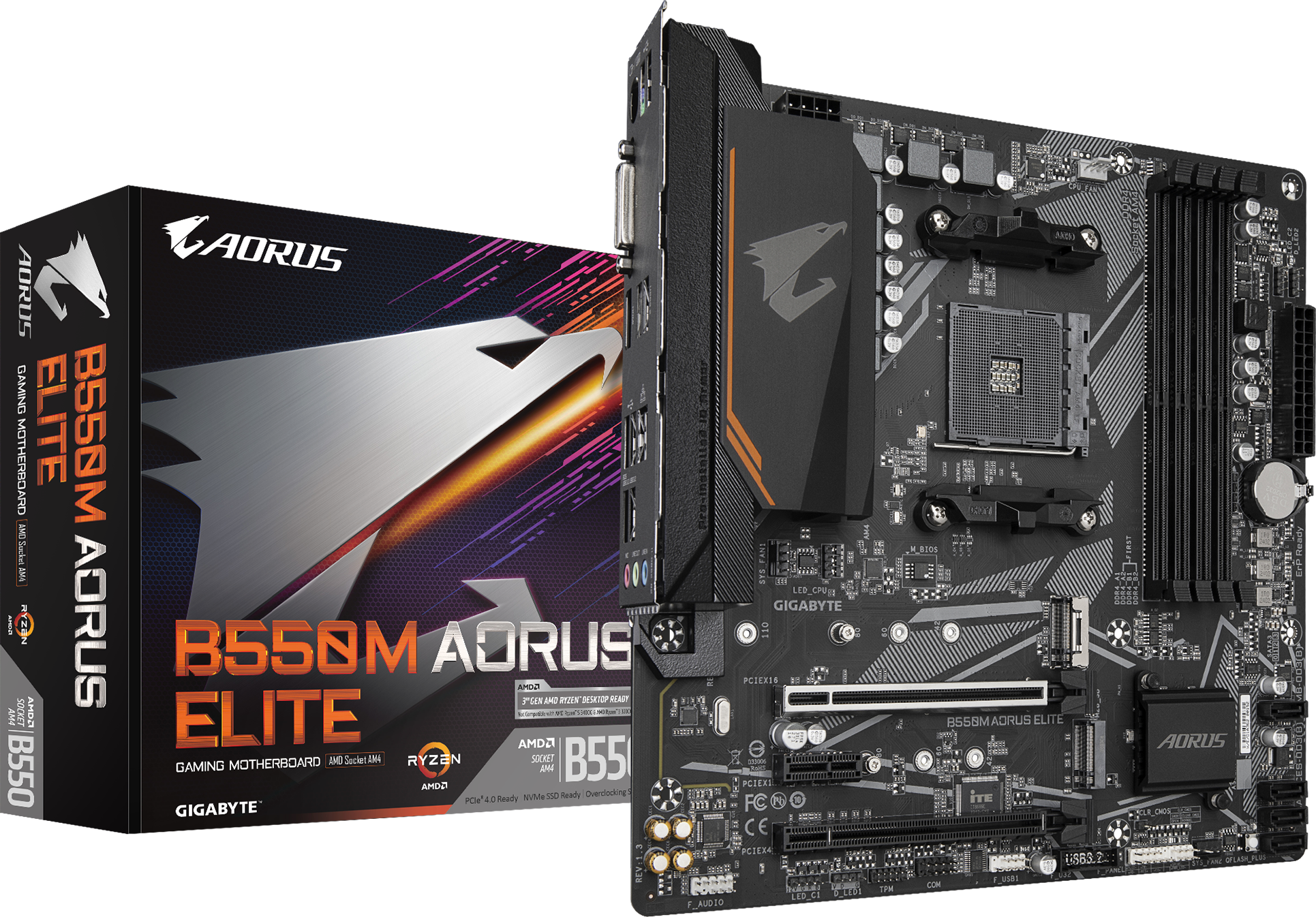 マザーボード AORUS ELITE B550M AM4 B550M AORUS ELITE (Rev. 1.3) - GIGABYTE Global