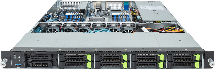 Rack Arm Server - Ampere® Altra® Max - 1U UP 8-Bay Gen4 NVMe - R152-P33