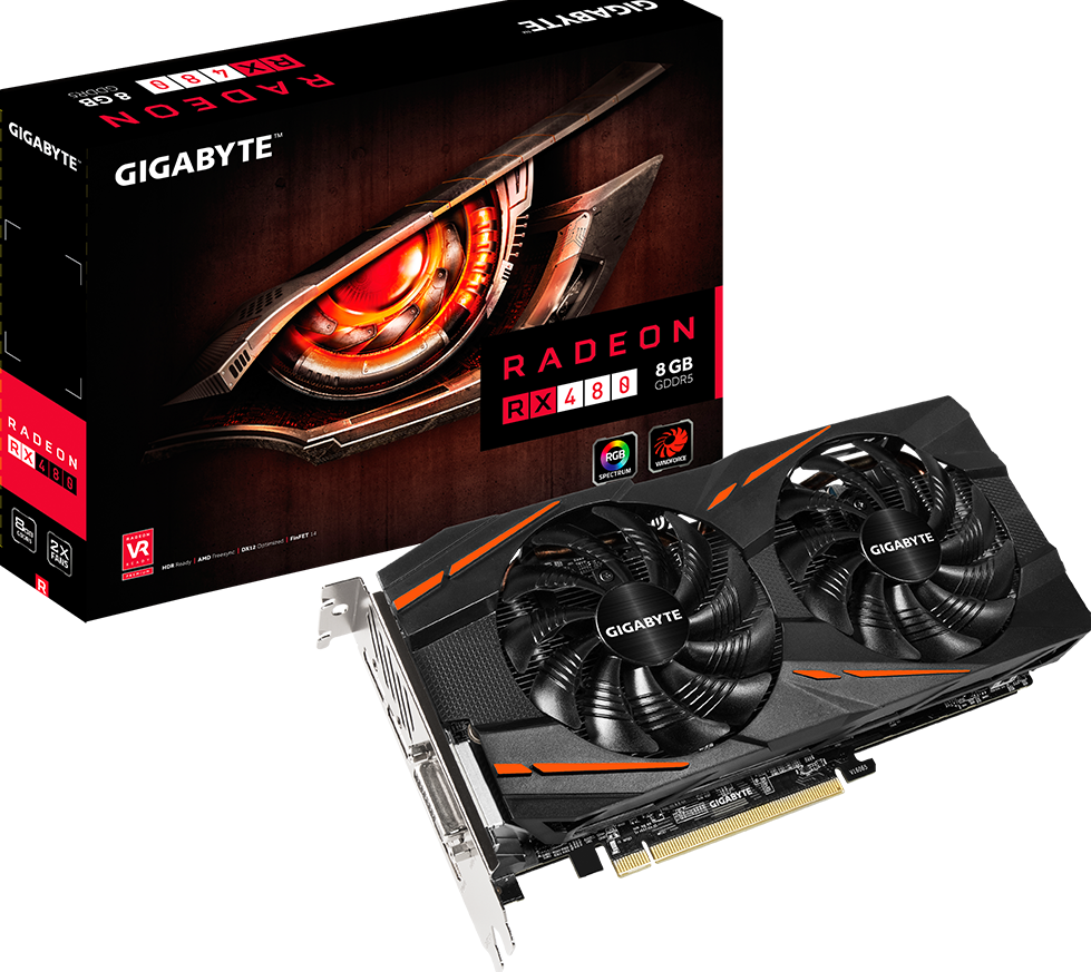 Graphics Card - Radeon™ RX 480 WINDFORCE 8G