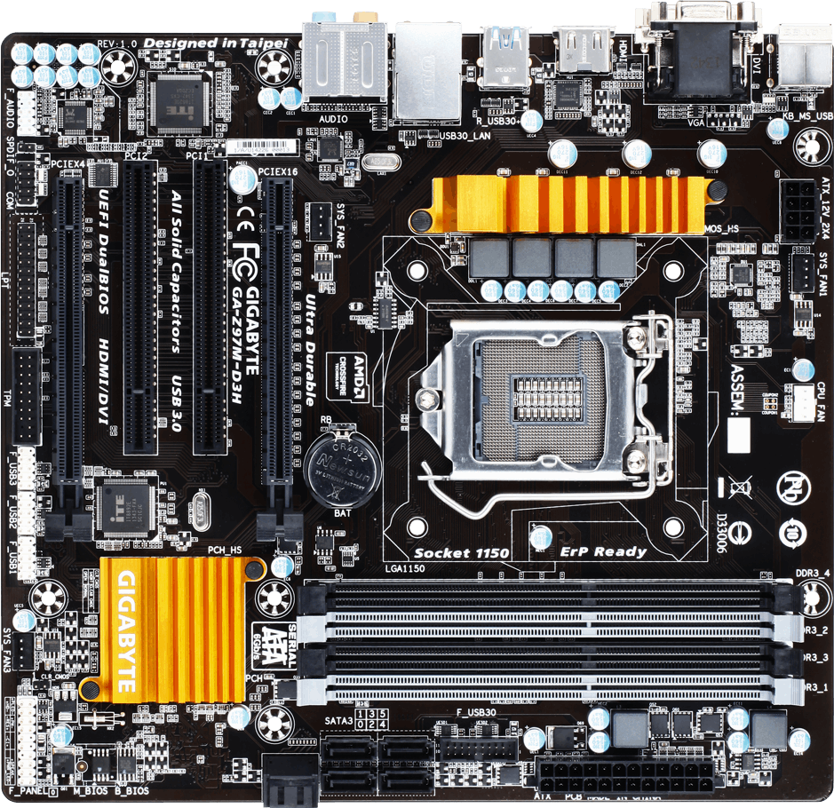 GIGABYTE GA-Z97M-D3H LGA1150 #ビッーヒ GA-Z97M-D3H (Rev. 1.0) - GIGABYTE Japan