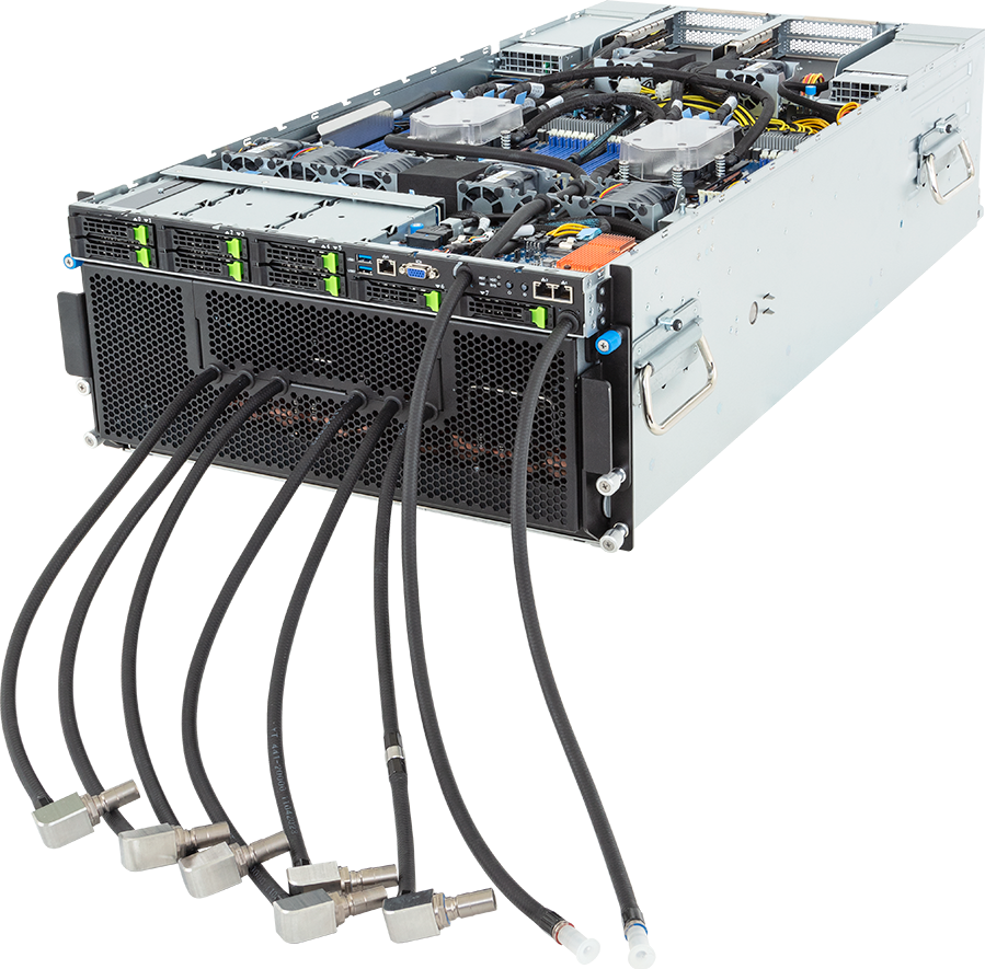 HPC/AI Server - AMD EPYC™ 9004 - 5U DP NVIDIA HGX™ H200 DLC - G593-ZD1-LAX3