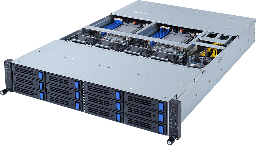 HCI Server - 3rd Gen Intel® Xeon® Scalable - 2U 4-Node UP 12-Bay SATA/SAS - H252-3C0