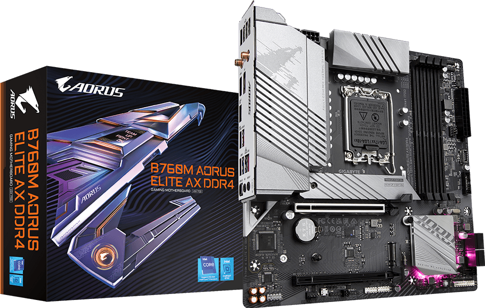 Moederbord - B760M AORUS ELITE AX DDR4