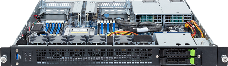 Edge Server - AMD EPYC™ 8004 - 1U UP 2-Bay Gen5 NVMe/SATA/SAS-4 Titanium - E143-E30-AAG1