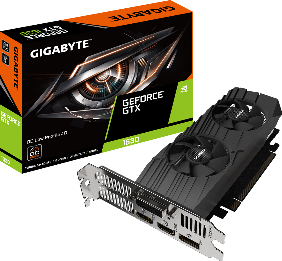 Graphics Card - GeForce® GTX 1630 OC Low Profile 4G