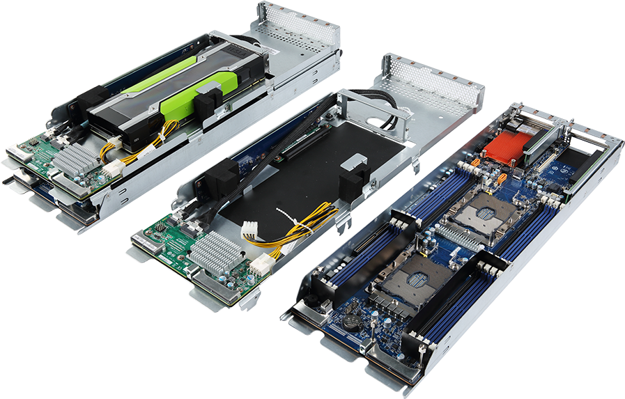 High Density Server - 2nd/1st Gen Intel® Xeon® Scalable - 2U 2-Node DP 2 x PCIe Gen3 GPUs - H231-G20