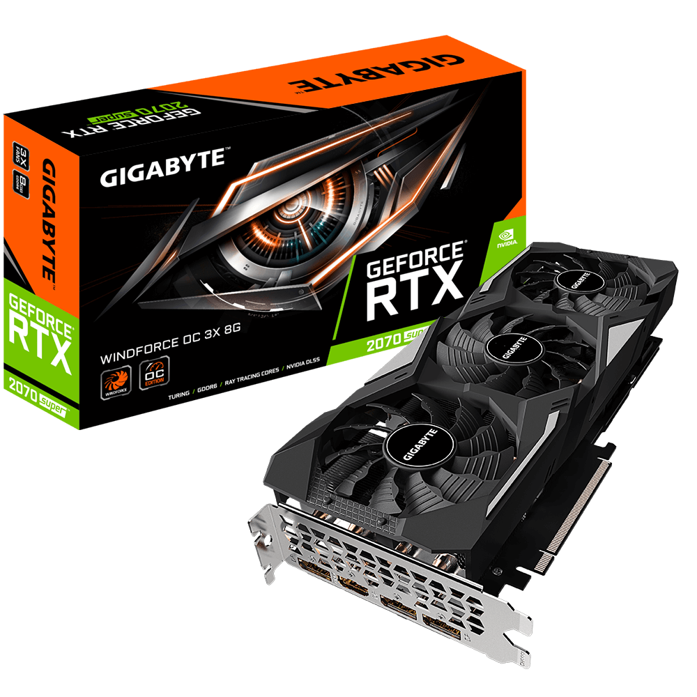 GeForce® RTX 2070 SUPER™ WINDFORCE OC 3X 8G (Rev. 1.0/1.1