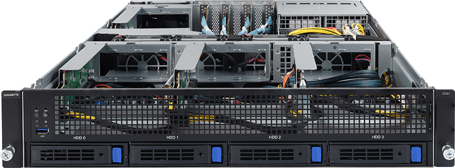 HPC/AI Server - 2nd/1st Gen Intel® Xeon® Scalable - 2U DP 4 x PCIe Gen3 GPUs - G241-G40