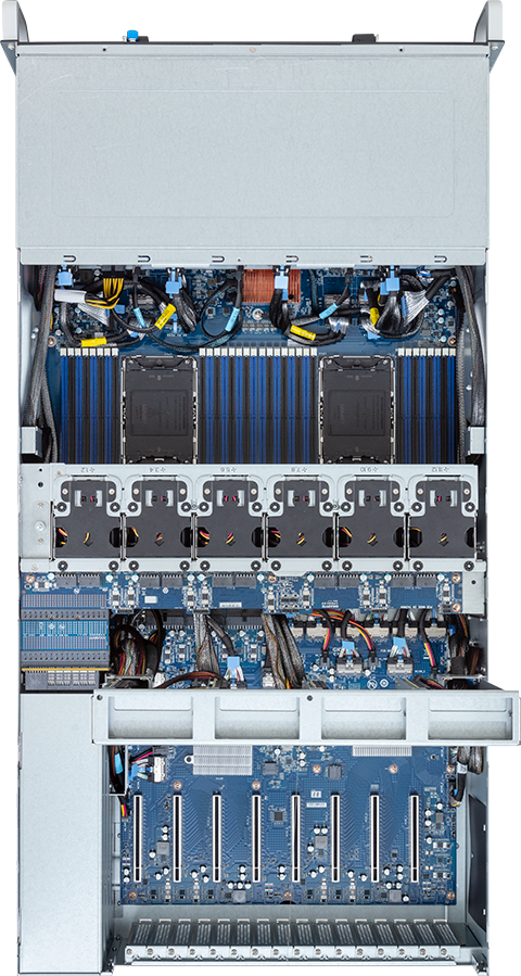 HPC/AI Server - 5th/4th Gen Intel® Xeon® Scalable - 4U DP 8 x PCIe Gen5 GPUs (with PCIe switches) - G493-SB3-AAP1