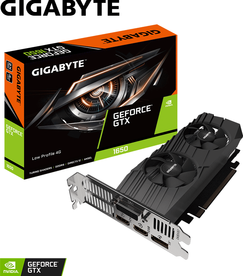 グラフィックボード・グラボ・ビデオカード GIGABYTE GEFORCE GTX 1650 GV-N1656D6-4GL GeForce® GTX 1650 D6 Low Profile 4G - GIGABYTE Global