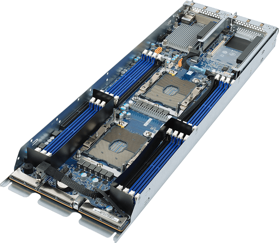 High Density Server - 1st/2nd Gen Intel® Xeon® Scalable - 2U 4-Node DP 24-Bay Gen3 NVMe/SATA/SAS - H261-NO0